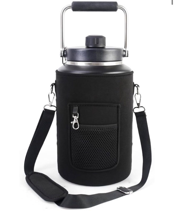 Photo 1 of 1 Gallon Jug Holder Compatible with Yeti/RTIC One Gallon Jugs, Carrier/Pouch Sleeve for Outdoor Camping, Hiking,Gym