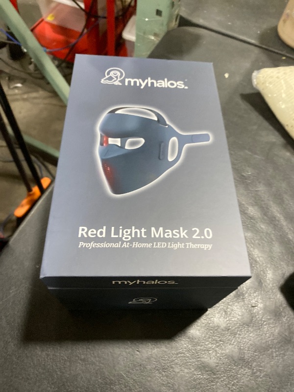 Photo 1 of myhalos® Red Light Therapy Face Mask - Medical-Grade LED Light Therapy Device with Nir-Infrared (1072 nm), Red (633 nm) & Blue (460 nm) Light - Anti-Aging Skin Treatment for Wrinkles & Fine Lines