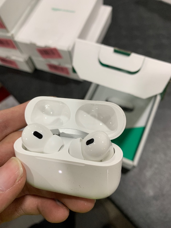 Photo 1 of Apple AirPods Pro (2nd Generation) with MagSafe Charging Case (USB-C) (Renewed Premium)