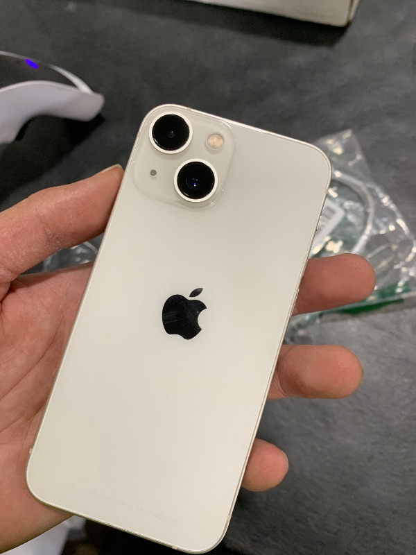 Photo 1 of Apple iPhone 13 Mini, 128GB, Starlight - Unlocked (Renewed Premium)