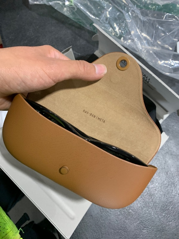 Photo 1 of Ray-Ban Meta (Gen 1), Wayfarer, Shiny Black | Smart AI Glasses for Men, Women — 12 MP Ultra-Wide Camera, Open-Ear Speakers for Audio, Video Recording and Bluetooth — Green Lenses — Wearable Technology