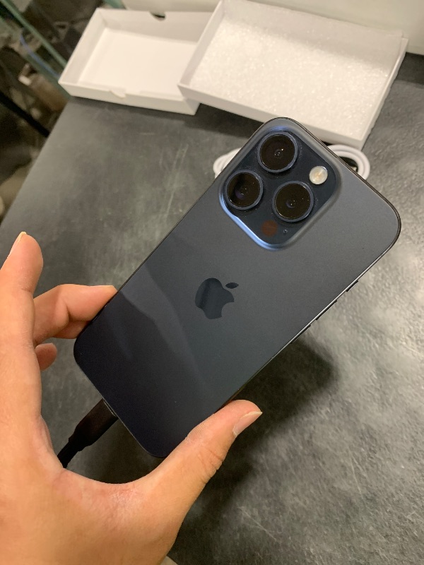 Photo 1 of Apple iPhone (Renewed Premium) 15 Pro, 256GB, Blue Titanium 