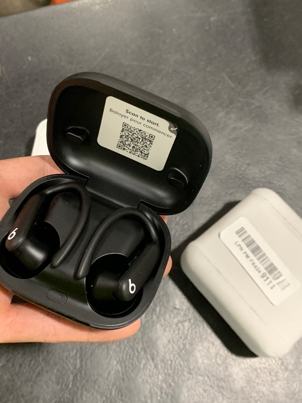 Photo 1 of Beats Powerbeats Pro 2 - Wireless Noise Cancelling Workout Earbuds with Secure- Fit Earhooks, Up to 45-Hour Battery with Charging Case, Sweat & Water Resistant, Heart Rate Monitoring - Jet Black