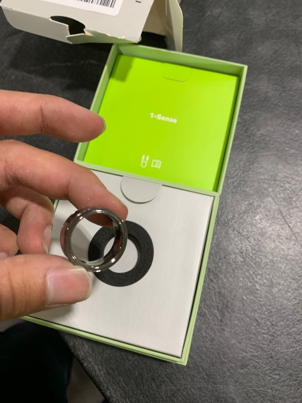 Photo 1 of 1-Sense Smart Ring, All-in-One Health Sleep Tracker, Touch Control, IP68 Waterproof, No APP Subscription, Health Tracker Ring for Men&Women, Android & iOS Compatible