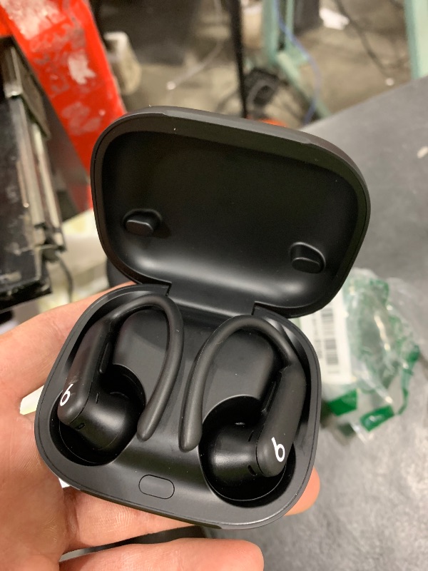 Photo 1 of Beats Powerbeats Pro 2 - Wireless Noise Cancelling Workout Earbuds with Secure- Fit Earhooks, Up to 45-Hour Battery with Charging Case, Sweat & Water Resistant, Heart Rate Monitoring - Jet Black