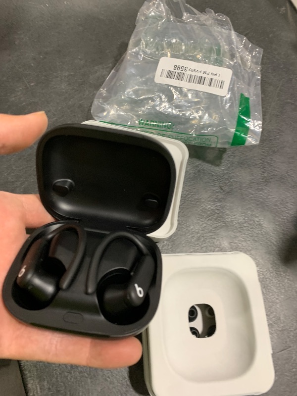 Photo 1 of Beats Powerbeats Pro 2 - Wireless Noise Cancelling Workout Earbuds with Secure- Fit Earhooks, Up to 45-Hour Battery with Charging Case, Sweat & Water Resistant, Heart Rate Monitoring - Jet Black