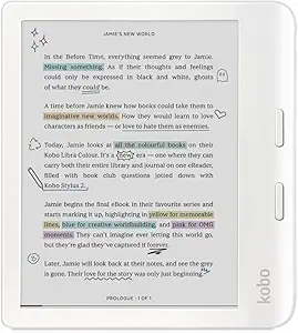 Photo 1 of Kobo Libra Colour | eReader | 7" Glare-Free Colour E Ink Kaleido 3 Display | Dark Mode Option | Audiobooks | Waterproof
