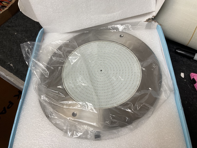 Photo 1 of LEDIARY Pool LED Lights for Inground Pool, 120V 54W Underwater Swimming Pool Lights with 50FT Cord, RGB Multicolor, IP68 Waterproof Pool Underwater Light for 10" Wet Niches (Transformer Included)