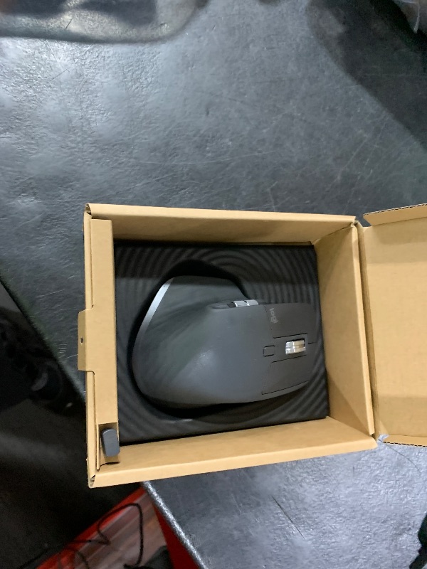 Photo 1 of Logitech MX Master 4, Ergonomic Wireless Mouse with Advanced Performance Haptic Feedback, Ultra-Fast Scrolling, USB-C Charging, Bluetooth, Windows, MacOS - Graphite