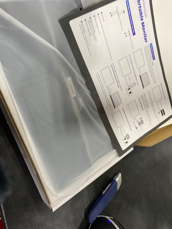 Photo 1 of MSCMPOVA Portable Monitor 15.6 Inch 1080P FHD USB-C HDMI Ultra-Slim Travel Monitor with Kickstand & Speakers, IPS Gaming Display Screen Extender for Laptop PC Mac Phone PS Xbox Switch