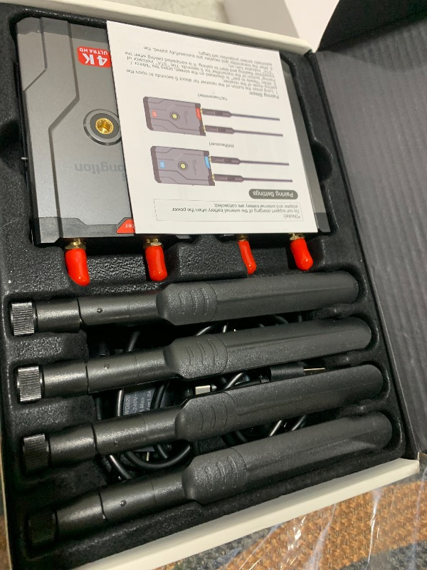 Photo 1 of 4K Wireless HDMI Transmitter and Receiver, 500FT/60MS Low Latency HD Extender Kit with HDMI Loop Out, 2.4/5GHz Dual-Band Full HD for Video Tx&Rx Camera/Laptop/Monitor/TV/Projector/Netflix