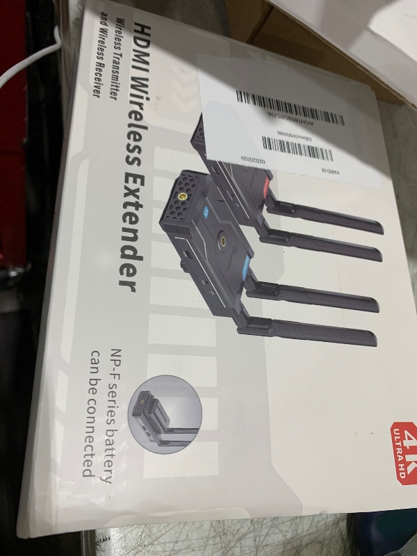 Photo 1 of 4K Wireless HDMI Transmitter and Receiver, 500FT/60MS Low Latency HD Extender Kit with HDMI Loop Out, 2.4/5GHz Dual-Band Full HD for Video Tx&Rx Camera/Laptop/Monitor/TV/Projector/Netflix