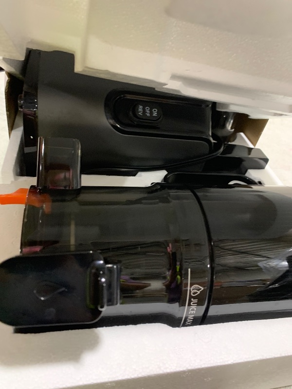 Photo 1 of Juicer Machines with 5.8" Large Feed Chute, Cold Press Juicer for Whole Vegetables and Fruits 400W, Slow Masticating juicer Easy to Clean Juice Extractor Machine High Juice Yield