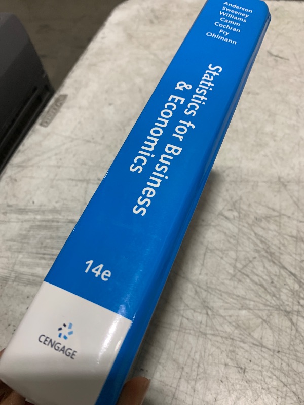 Photo 1 of Statistics for Business & Economics 14th Edition
