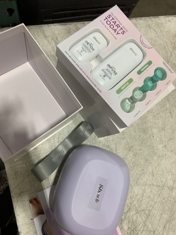 Photo 1 of Shark FacialPro Glow at-Home Hydro-Powered Facial System with DePuffi Hot & Cold Therapy – Professional Spa Skincare Device for Pore Cleansing, Hydration, & Radiant Glow, Lilac, FH320PL