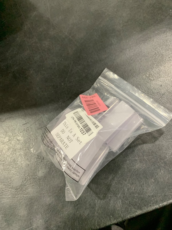 Photo 1 of 12 Pieces Table Skirting Clips Clear Tablecloth Clips for Indoor Outdoor Events Wedding Meeting Party Picnic Banquet