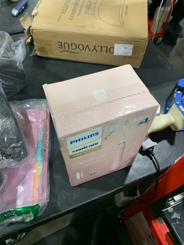 Photo 1 of Philips Sonicare DiamondClean Smart 9500 Electric Toothbrush, Sonic Toothbrush with App, Pressure Sensor, Brush Head Detection, 5 Brushing Modes and 3 Intensity Levels, Pink, Model HX9923/21