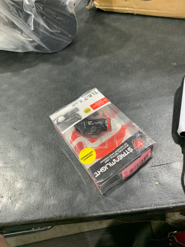 Photo 1 of Streamlight 69402 TLR-7 X sub 500-Lumen Tactical Weapon Light Designed Exclusively and Solely for Select 1913 Railed Subcompact Handguns, Includes Mounting Kit and Keys, Black
