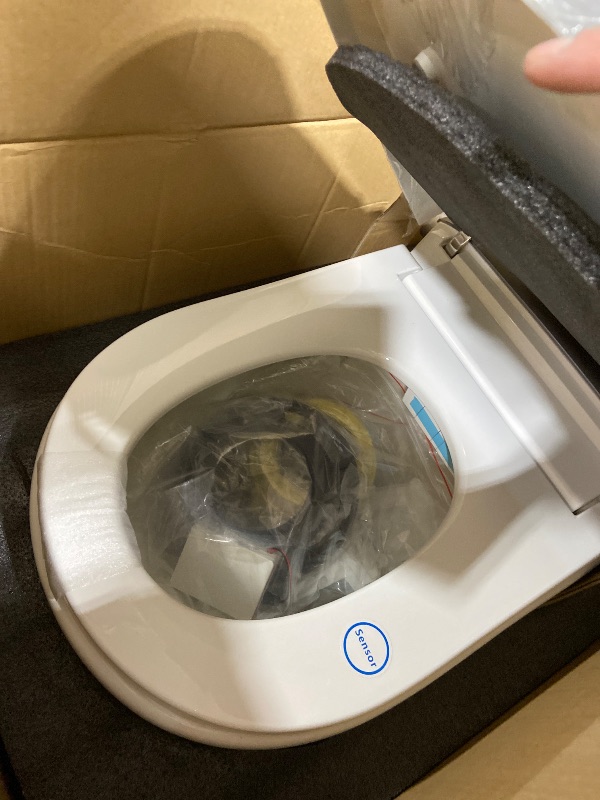 Photo 1 of VIPOOO Smart Toilet with Bidet Built In- U-Widening Heated Seat, Foam Shield, Automatic Modern Intelligent Toilet With User Definition, Foot Sensor Flush, Warm Water Dryer VIP-U02PRO