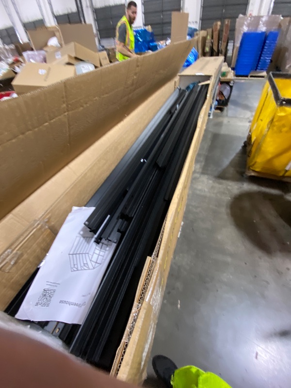Photo 1 of Garvee Outdoor Greenhouse 8x12 FT Aluminum Frame Polycarbonate Panels UV Blocking Roof Vent Gutter System Quick Setup for Garden