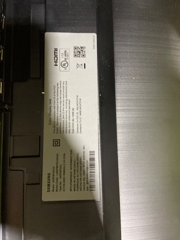 Photo 1 of Samsung 43” Smart Monitor M7 (M70F) 4K UHD Display, Samsung Vision AI, Smart TV Apps, Gaming Hub, USB-C, HDMI and USB-A, Black, LS43FM702UNXZA, 2025