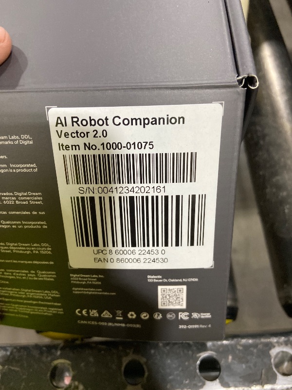 Photo 1 of Anki Vector 2.0 AI ChatGPT Connected Robot Companion – Smart Autonomous Home Robot with Face Recognition and Voice Conversations - ChatGPT Subscription Required (Black)