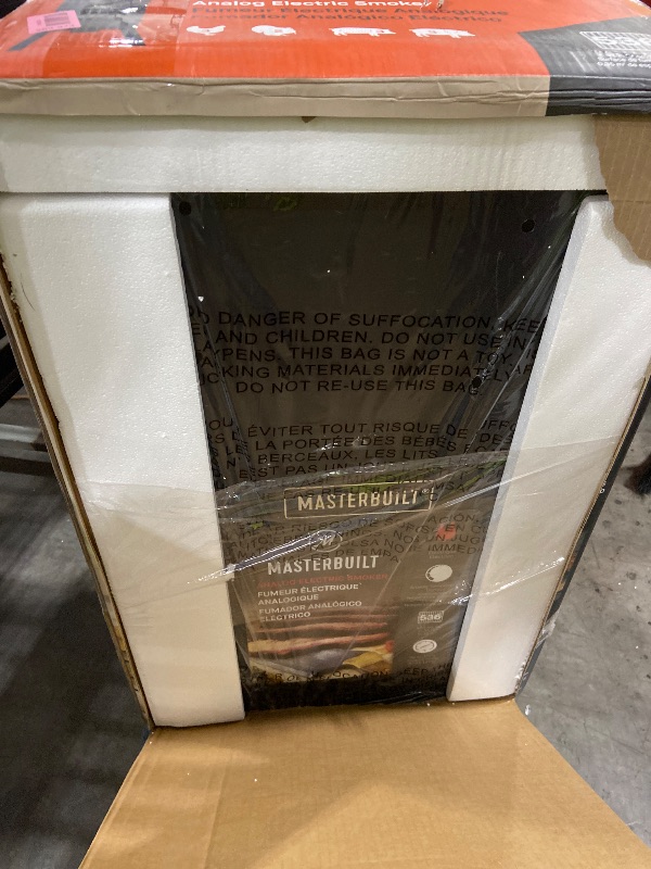 Photo 1 of Masterbuilt 20070210, 30 inch, MB20070210 Analog Electric Smoker with 3 Smoking Racks, 30" Black (Old Version)