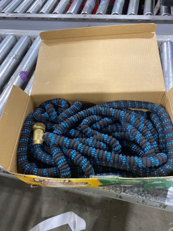 Photo 1 of Flexi Hose Lightweight Expandable Garden Hose, 75FT -Retractable Garden Hose, Water Hose - No-Kink Flexibility, 3/4 Inch Solid Brass Fittings and Double Latex Core