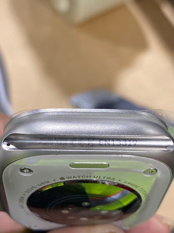 Photo 1 of Apple Watch Ultra 2 [GPS + Cellular, 49mm] - Titanium Case with Blue Ocean Band, One Size (Renewed Premium)