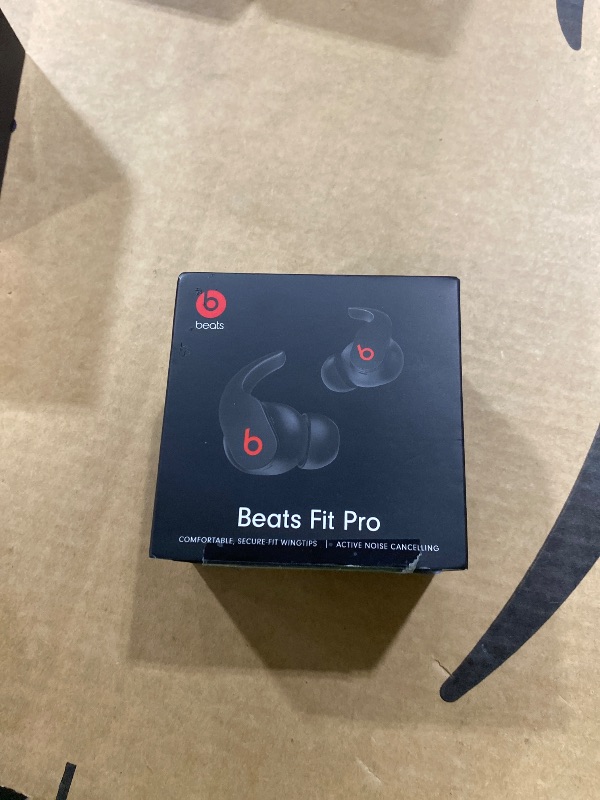 Photo 1 of RIGHT SIDE NONFUNCTIONAL----------------------Beats Fit Pro (1st Gen) - True Wireless Noise Cancelling Earbuds - Active Noise Cancelling - Sweat Resistant Earphones, Compatible with Apple & Android, Class 1 Bluetooth®- Beats Black