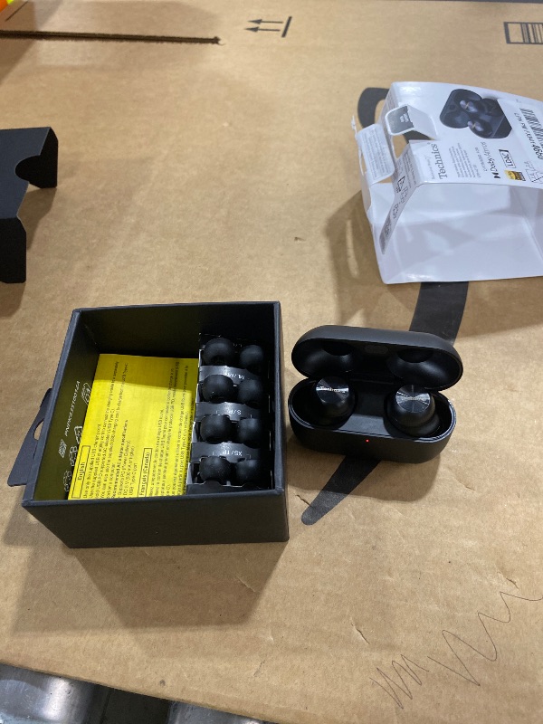 Photo 1 of Technics Reference Class Hi-Fi Wireless Earbuds, Dolby Atmos, Head Tracking, Adaptive Noise Cancelling, 3 Device Multipoint, 10-hr Battery, Wireless Charging, in Ear Headphones - EAH-AZ100-K (Black)