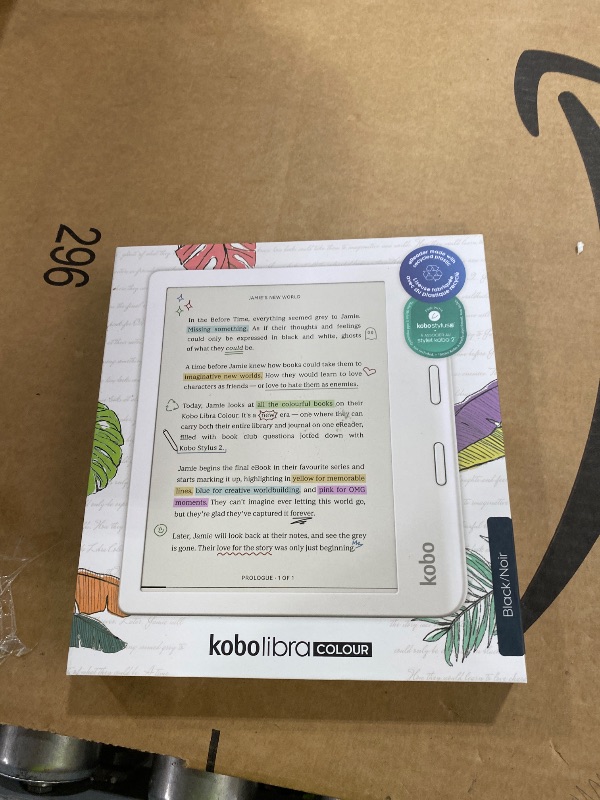 Photo 1 of Kobo Libra Colour | eReader | 7" Glare-Free Colour E Ink Kaleido 3 Display | Dark Mode Option | Audiobooks | Waterproof
