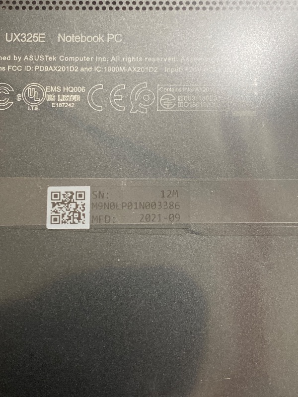 Photo 1 of ASUS ZenBook 13 Ultra-Slim Laptop, 13.3 OLED NanoEdge, Intel Evo Platform i5-1135G7, 8GB LPDDR4X RAM, 256GB SSD, Thunderbolt 4, Wi-Fi 6, Windows 11 Home, AI Noise-Cancellation, Pine Grey, UX325EA-DH51
