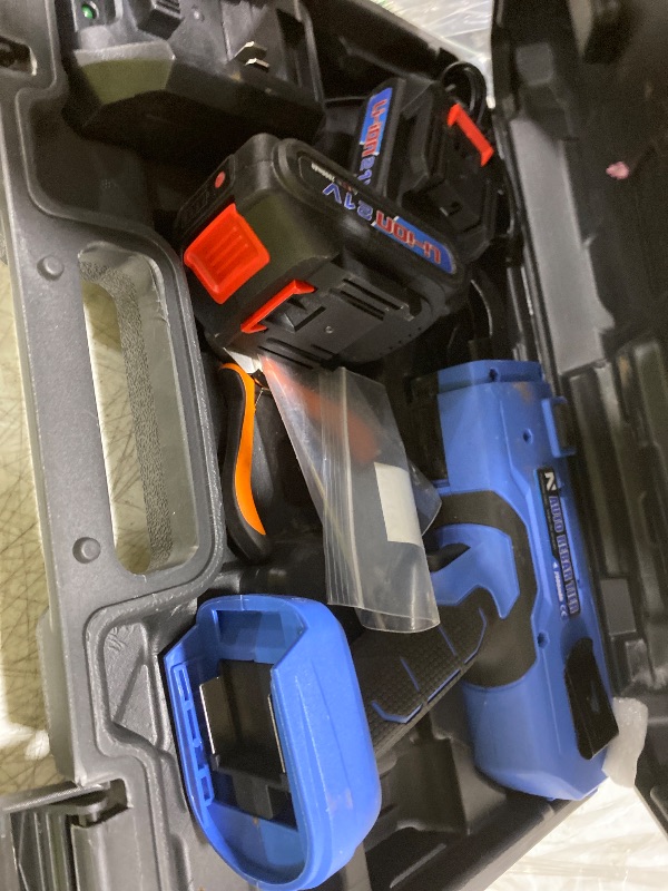 Photo 1 of NEWTRY Professional Cordless Rebar Tie Gun, Automatic Rebar Tying Tool with 2pcs 2000mAh Batteries & 360ft Coil, for 0.3"-1.33" Steel Rebar, 21V Battery Powered