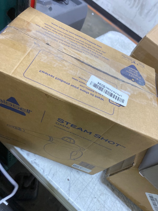 Photo 1 of BISSELL Steam Shot Omni Pressurized Handheld Multi-Surface Natural Portable Steam Cleaner with 7 tools for tile, grout, windows, bathrooms, kitchen, auto