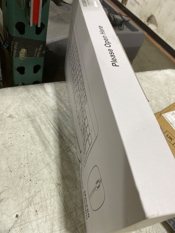 Photo 1 of Wireless Keyboard and Mouse Combo, Full Size Silent Ergonomic Keyboard and Mouse, Long Battery Life, Optical Mouse, 2.4G Lag-Free Cordless Mice Keyboard for Computer, Mac, Laptop, PC, Windows