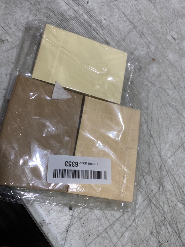 Photo 1 of 100 Pack Mini Envelopes with Note Cards in 5 Colors for Wedding, Birthday, Baby Showers, 4 x 2.7 Inches (Brown)