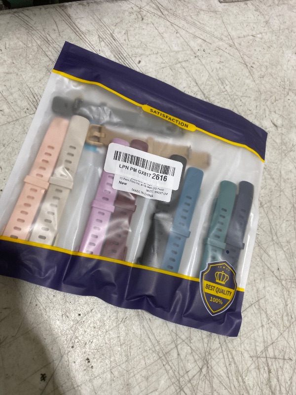 Photo 1 of 10 Pack Fitbit Inspire 3 Bands - Soft Silicone Adjustable Sport Replacement Straps for Women & Men (10 Pack)