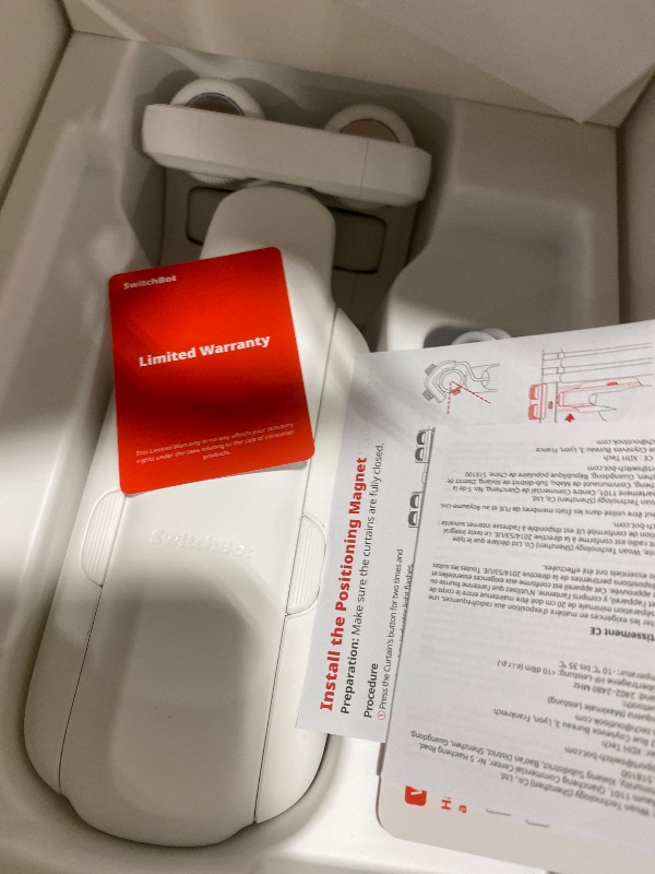 Photo 1 of SwitchBot 2025 Automatic Curtain Opener 3 Rod-Bluetooth Remote Control, WiFi&Smartphone Control, Upgraded High-Performance, Add Hub to Work with Alexa, Google Home, HomeKit