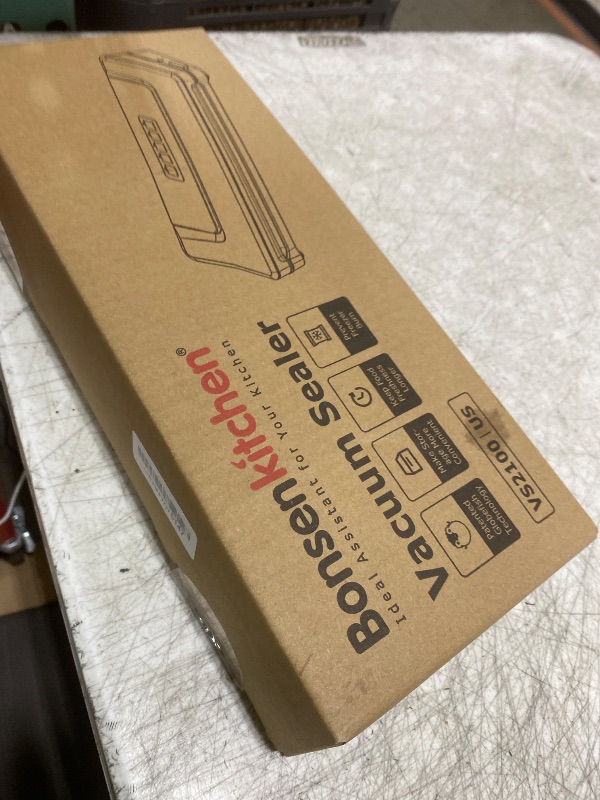 Photo 1 of Bonsenkitchen Vacuum Sealer Machine | Compact Food Sealer for Kitchen Storage & Meal Prep | Multiple Modes?? | External Vacuum System | 5 Bags, Silver??