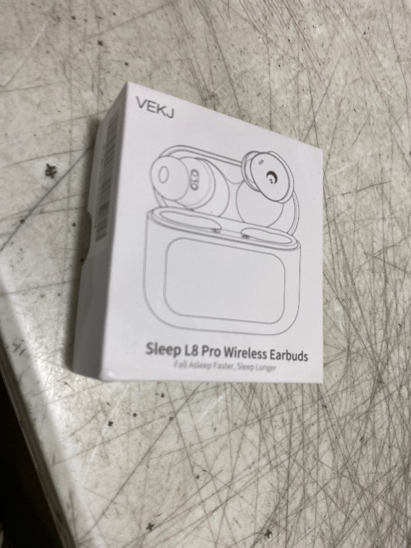 Photo 1 of VEKJ Sleep Earbuds Bluetooth 5.4 in Ear Smart Touch Screen Ear Buds, 48H Playtime Mini Sleep Headphones Small Design for Side Sleepers, 5 EQ Modes, Crystal-Clear Calls, IPX7 Waterproof Earphones