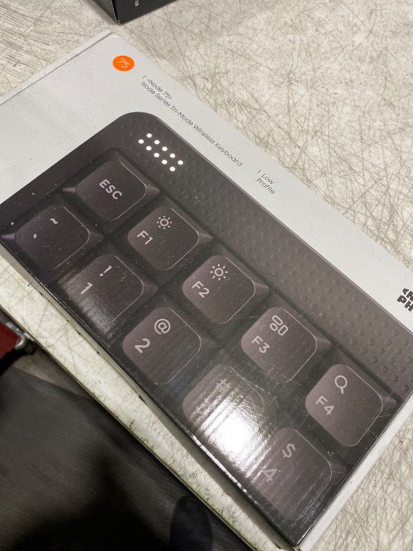 Photo 1 of nuphy Node75 Wireless Mechanical Keyboard, 75% Hot Swappable Custom Low Profile Keyboard, 84 Keys Computer Gaming Keyboards, Supports Touch Gestures, PBT Keycaps, RGB Backlit, Bluetooth/2.4GHz/USB-C