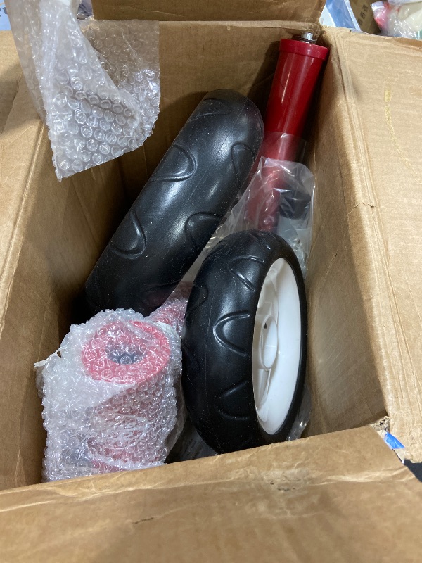 Photo 1 of **********MISSING PARTS*******
Radio Flyer Red Rider Trike, Ages 2.5-5, Adjustable Seat, Steel Construction, Quiet Ride Wheels, Storage Bin, Comfort Grip Handlebars, Tricycle for Toddlers, Amazon Exclusive