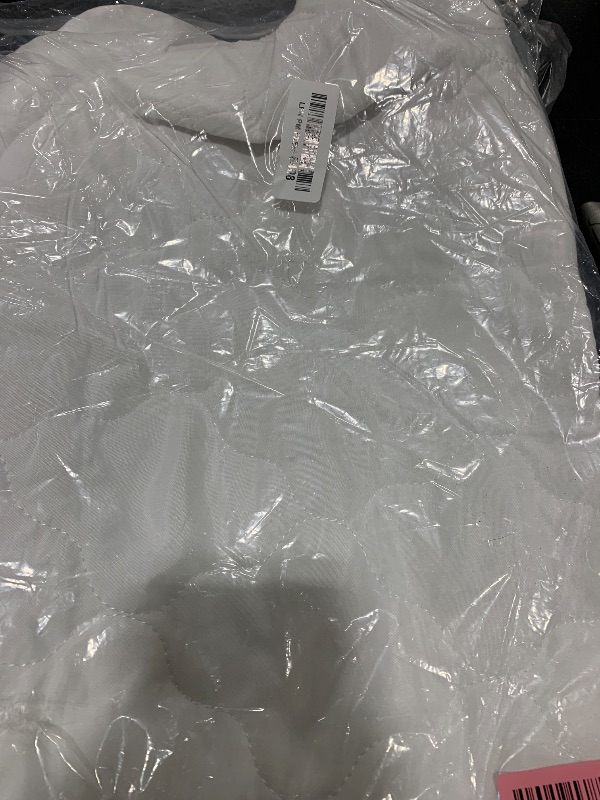 Photo 1 of Mini Crib Mattress Protector 38" x 24" Sheets Fitted Waterproof Mini Crib Mattress Pad Cover, Noiseless & Machine Wash 100% Absorbent Mattress Protector Sheet Quilted, White