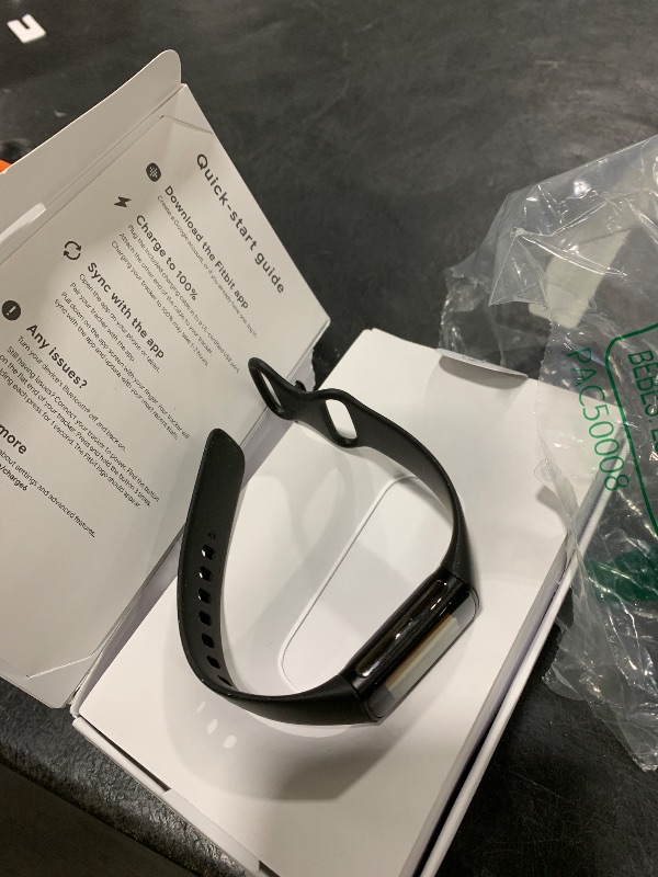 Photo 1 of Fitbit Charge 6 Fitness Tracker with Google apps, Heart Rate on Exercise Equipment, 6-Months Premium Membership Included, GPS, Health Tools and More, Obsidian/Black, One Size (S & L Bands Included)