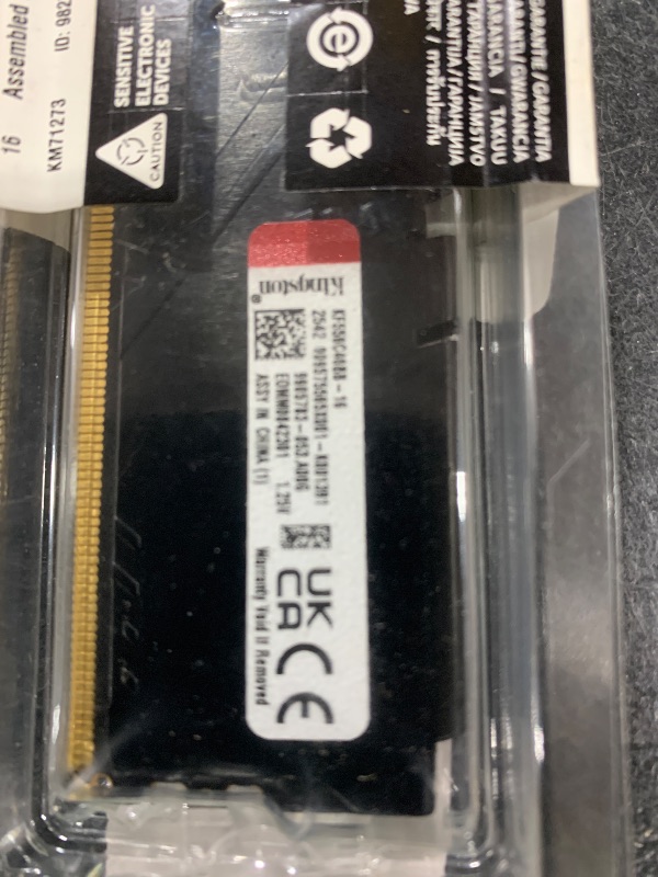 Photo 1 of Kingston FURY Beast 16GB 5200MHz DDR5 CL40 Desktop Memory Single Module KF552C40BB-16