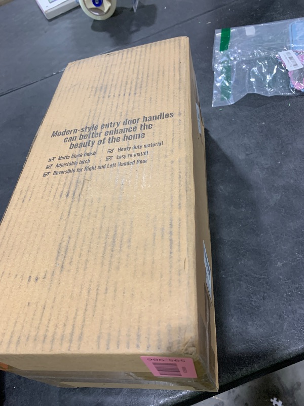 Photo 1 of Estmoon 5 Pack Matte Black Door Handles Interior Door Knobs, Keyless Privacy Bedroom Door Lock, Heavy Duty Zinc Alloy Home Improvement Door Leverset for Bedrooms Bathrooms