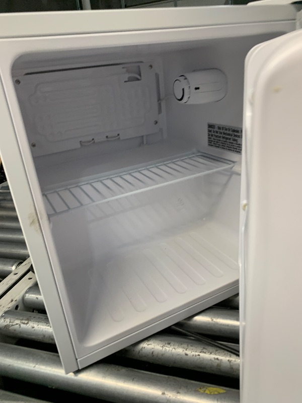 Photo 1 of ***FOR PARTS ONLY***
Magic Chef 1.7-cu. ft. Mini Fridge in White, Small Compact All Refrigerator with No Freezer for Bedroom, Apartment, Dorm Room, Office