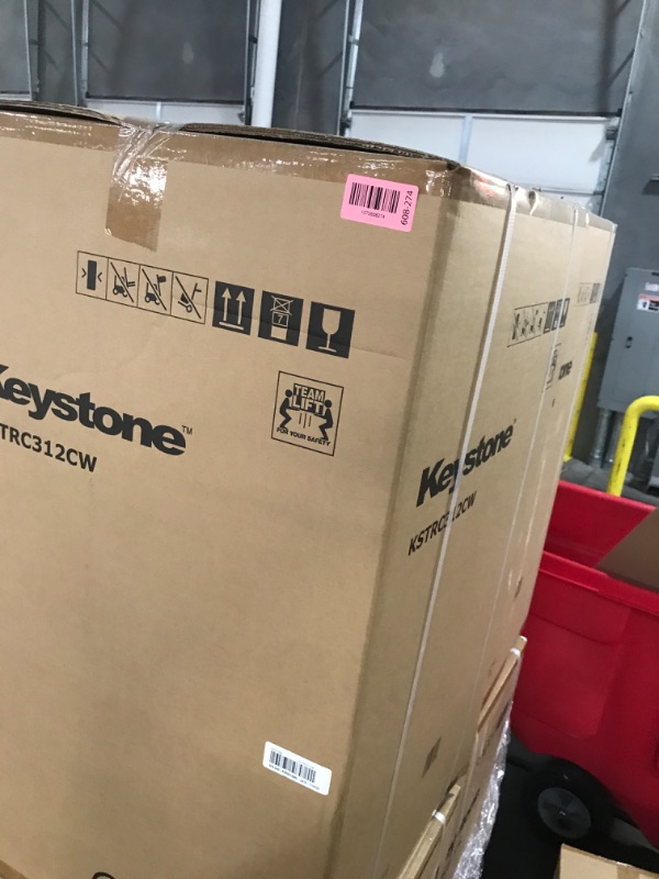 Photo 1 of ****FACTORY SEALED****Keystone New Standard 3.1 Cu. ft. 18.5 in W Compact Standard Door Refrigerator/Freezer, White, KSTRC312CW