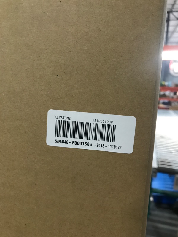 Photo 1 of ***FACTORY SEALED*** Keystone New Standard 3.1 Cu. ft. 18.5 in W Compact Standard Door Refrigerator/Freezer, White, KSTRC312CW